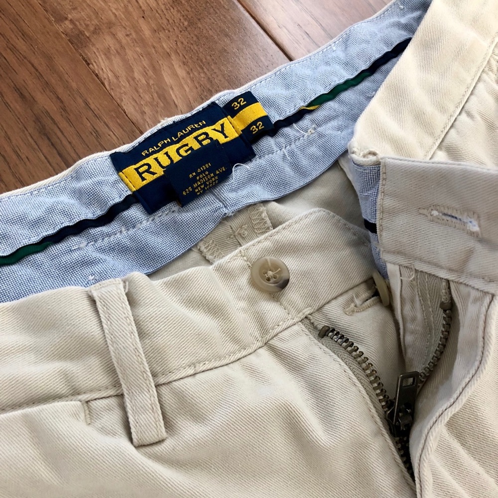 Rugby University Flat Front Chino Light Sand 32x32